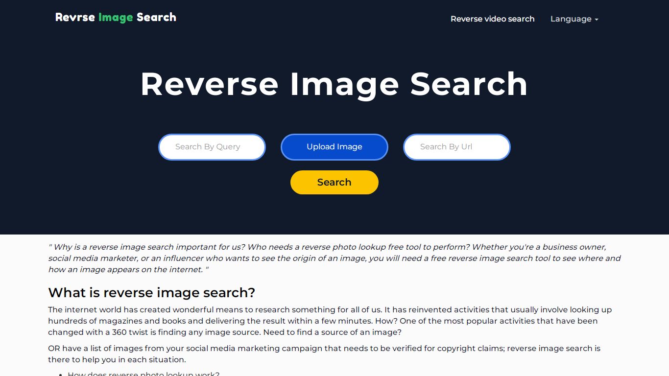 Reverse Photo Lookup Free - Reverse Image Search